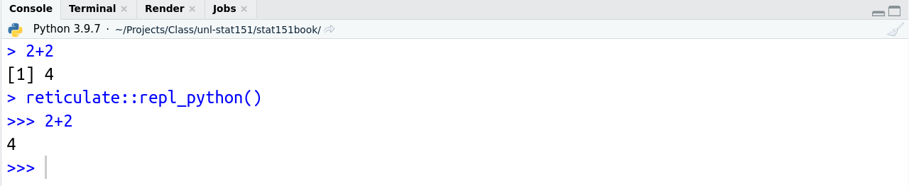 python output in the console
